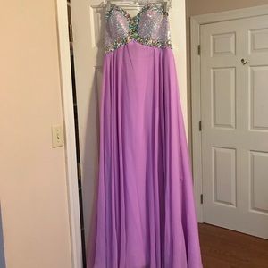 Purple prom dress
